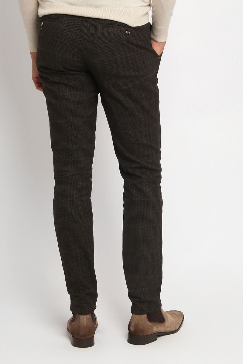 Suitable Chino Pico Pleat Karo Braun - Größe 25 günstig online kaufen