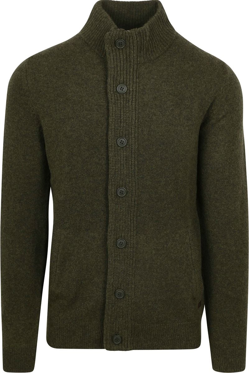 Barbour Zip Pull Lambswool Dunkelgrün - Größe L günstig online kaufen