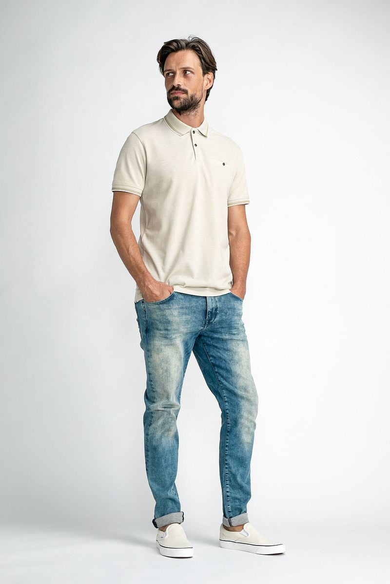 Petrol Polo Shirt Beige - Größe M günstig online kaufen