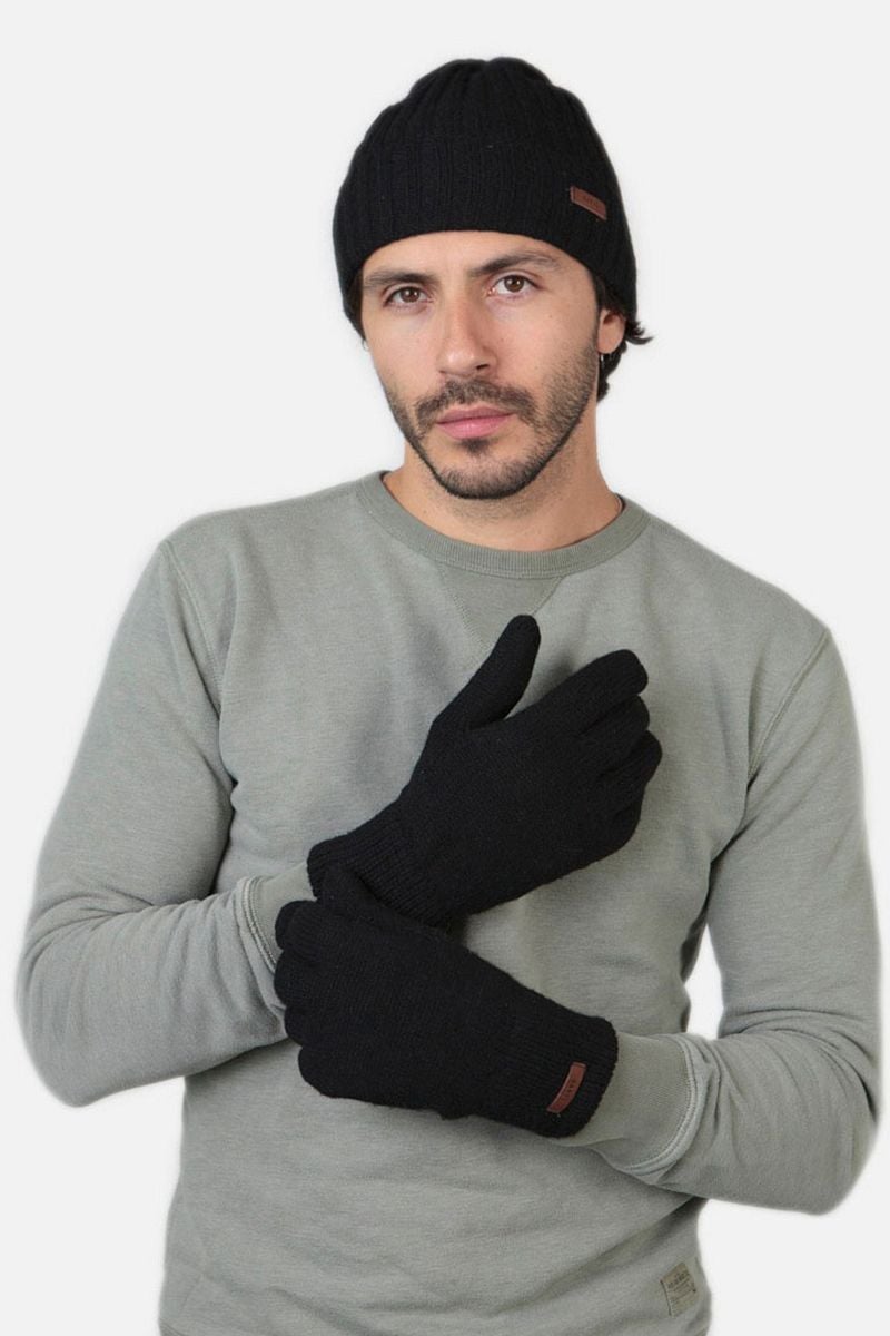 Barts Handschuhe Haakon Lambswool Schwarz - Größe L/XL günstig online kaufen