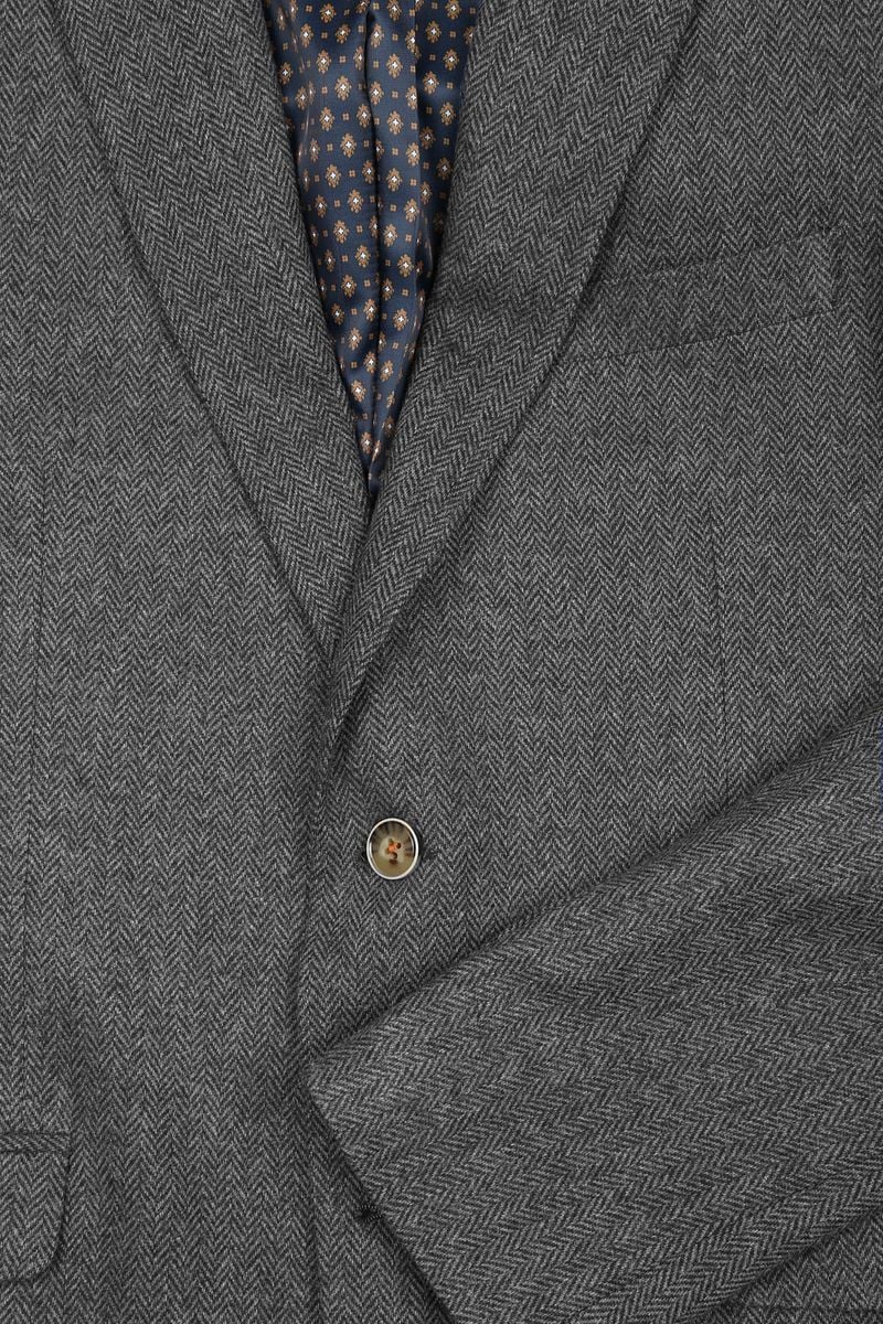 Suitable Blazer Nibe Grau Herringbone - Größe 48 günstig online kaufen