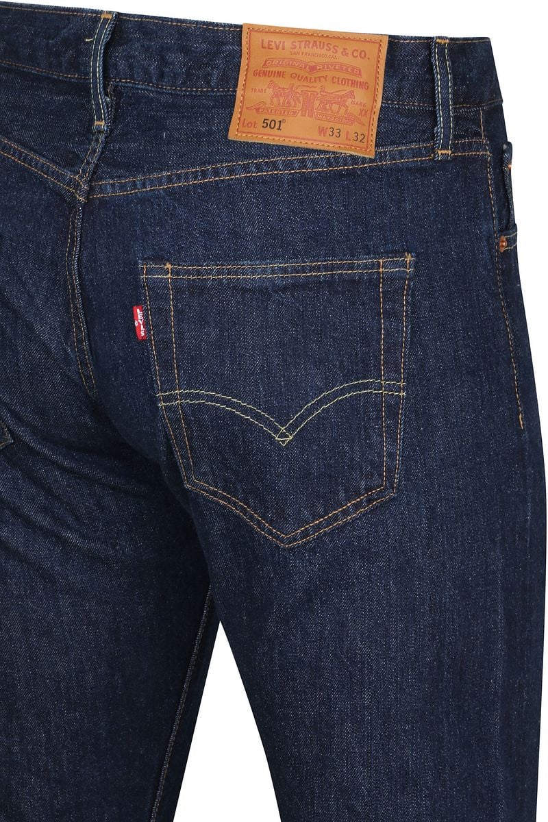 Levi’s 501 Jeans Regular Fit Dunkelblau - Größe W 30 - L 32 günstig online kaufen