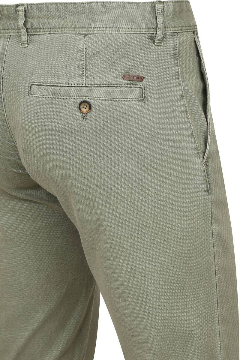 Suitable Chino Sartre Oxford Olive Olivgrün - Größe 50 günstig online kaufen