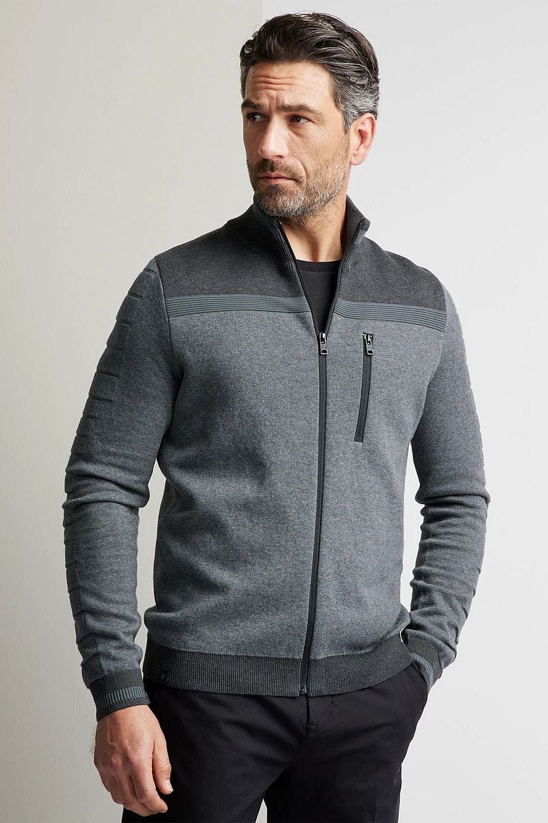 Vanguard Cardigan Melange Grau - Größe XXL günstig online kaufen