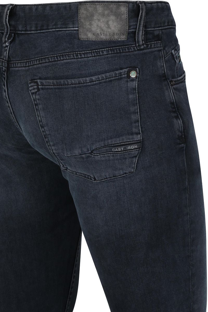 Cast Iron Riser Slim Jeans Vintage Washed Denim Schwarz - Größe W 34 - L 32 günstig online kaufen