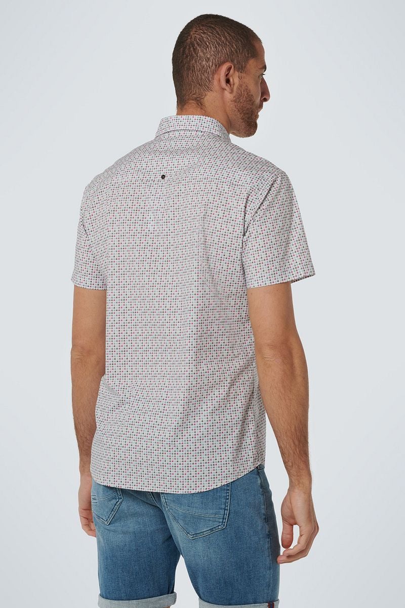 NO EXCESS Rundhalspullover Shirt Short Sleeve Allover Printed Stretch günstig online kaufen