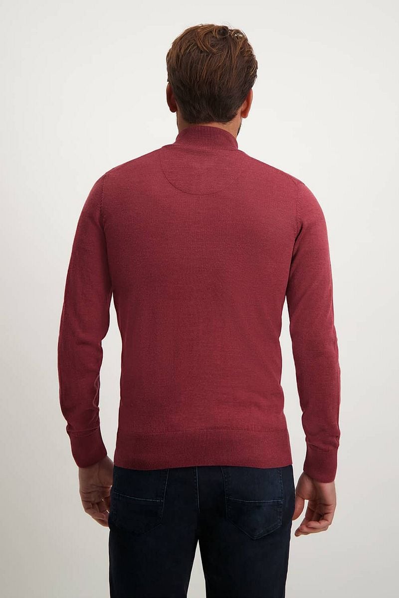 State Of Art Half Zip Wool Mix Bordeaux Rot - Größe XL günstig online kaufen