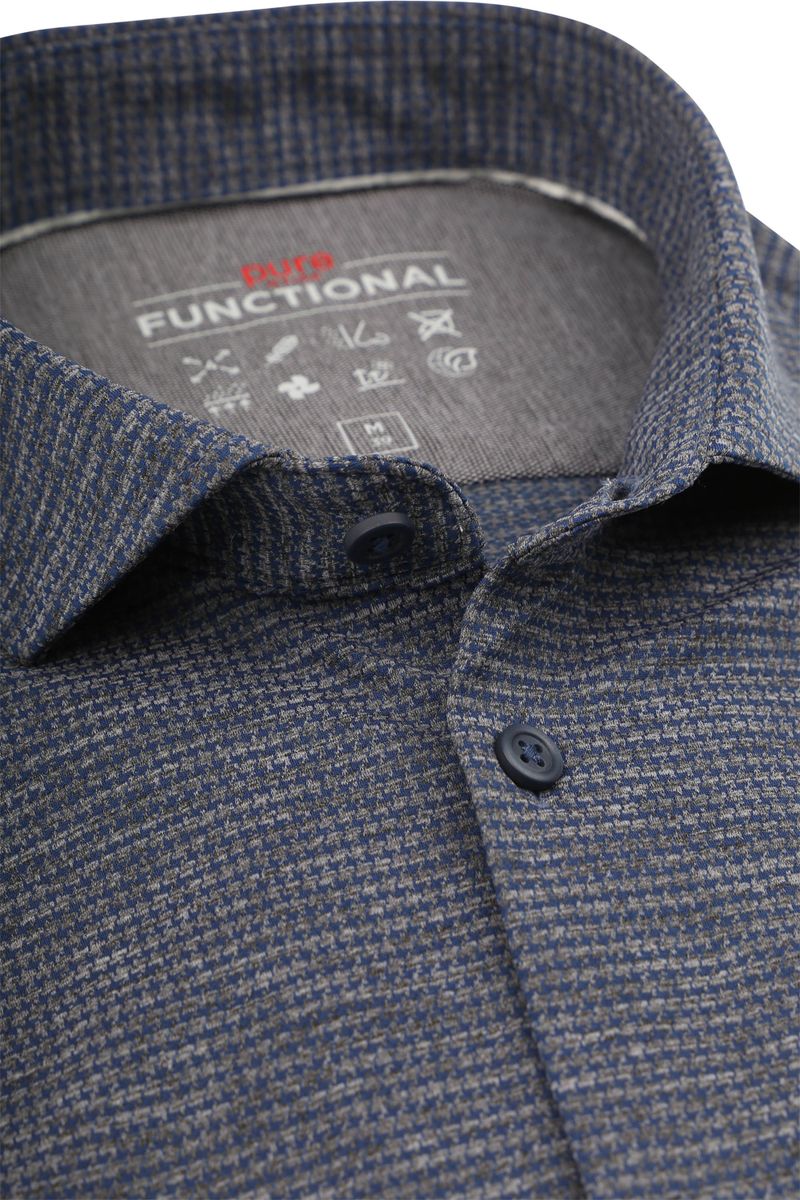 Pure The Functional Shirt Patroon Antraciet