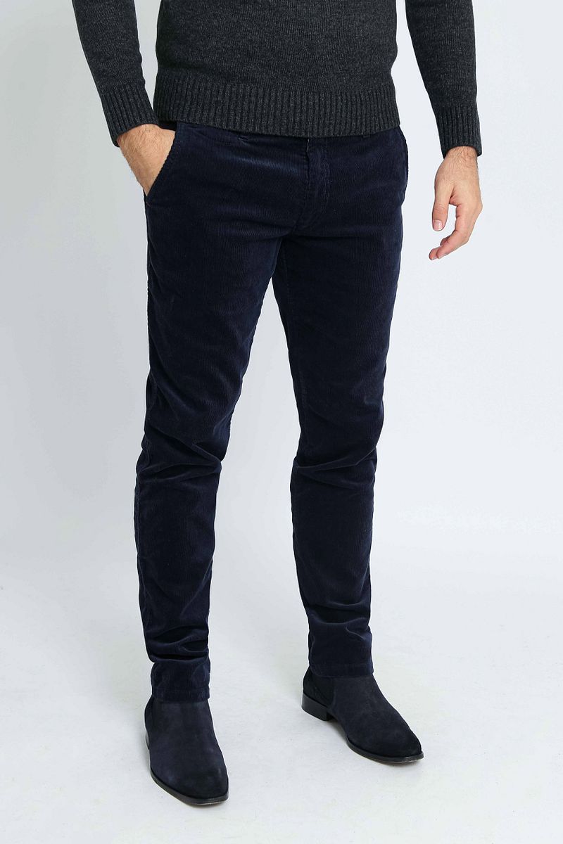 Suitable Chino Plato Corduroy Navy - Größe 50 günstig online kaufen