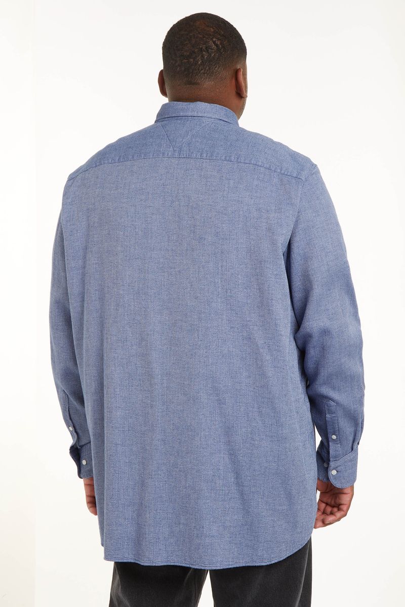Tommy Hilfiger Big And Tall Overhemd Print Blauw