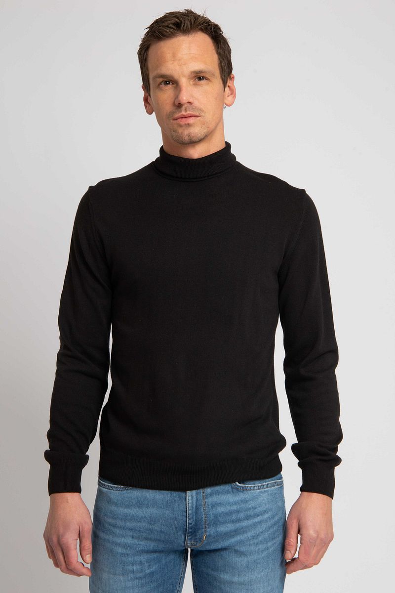 Suitable Ecotec Rollkragenpullover Schwarz - Größe L günstig online kaufen