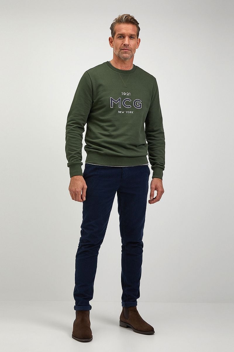 McGregor Sweater Logo Dunkelgrün - Größe XL günstig online kaufen