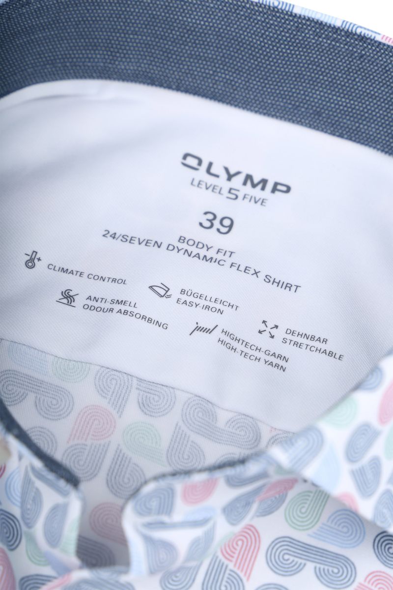 Olymp Overhemd Level 5 Print Multicolour