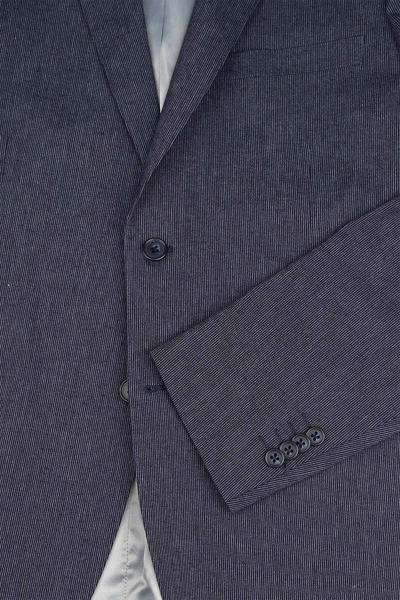 Suitable Blazer Linnen Streep Navy