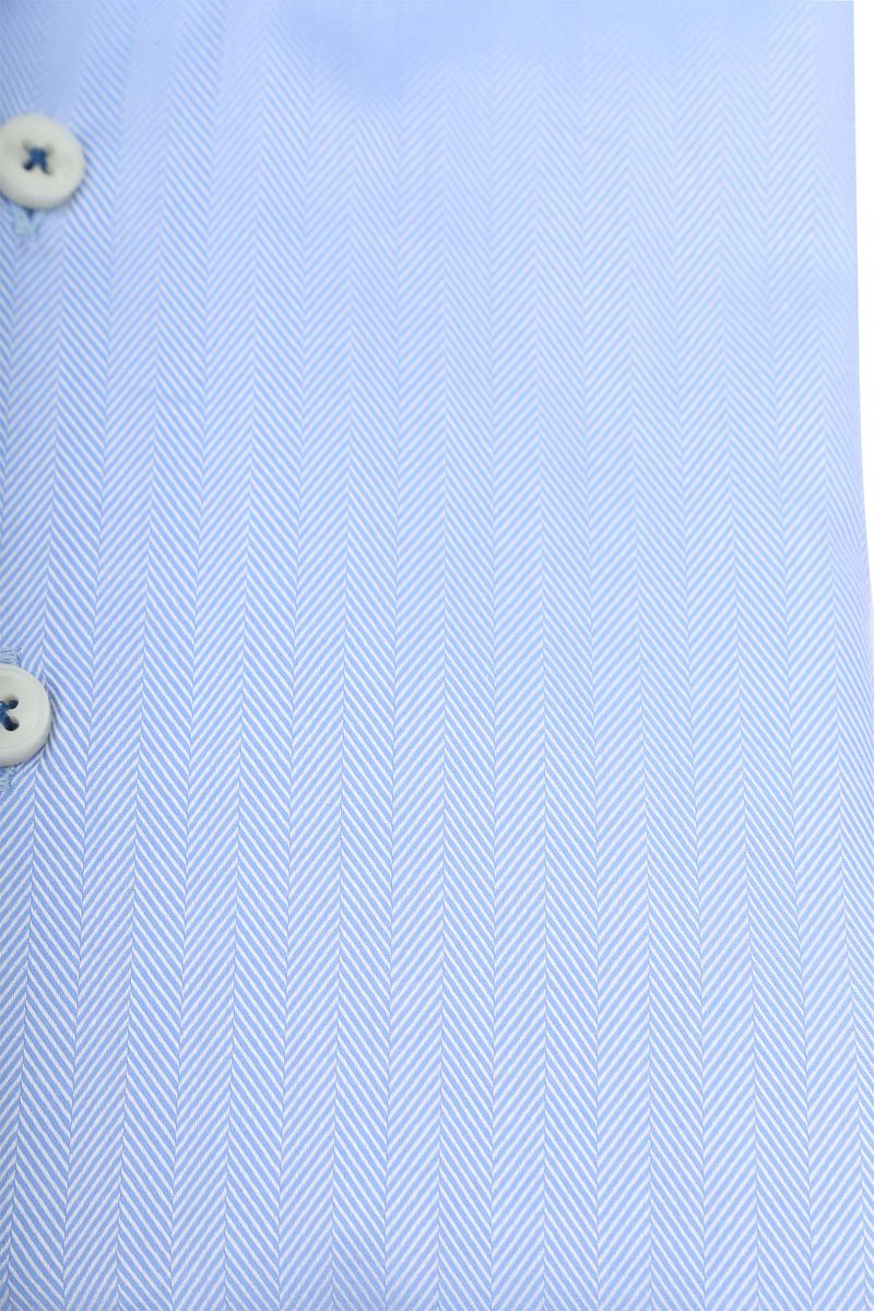 Suitable Overhemd Herringbone Lichtblauw