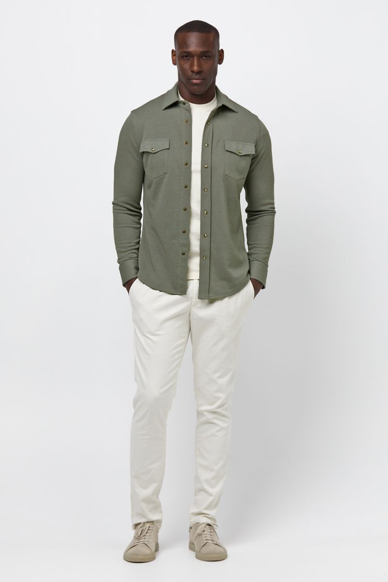 Profuomo Overshirt French Terry Groen