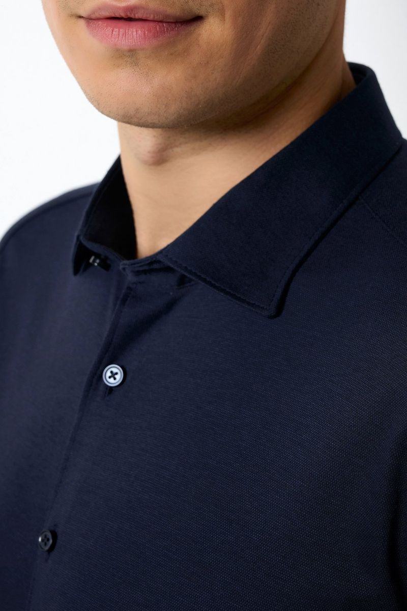 Desoto Short Sleeve Jersey Overhemd Navy
