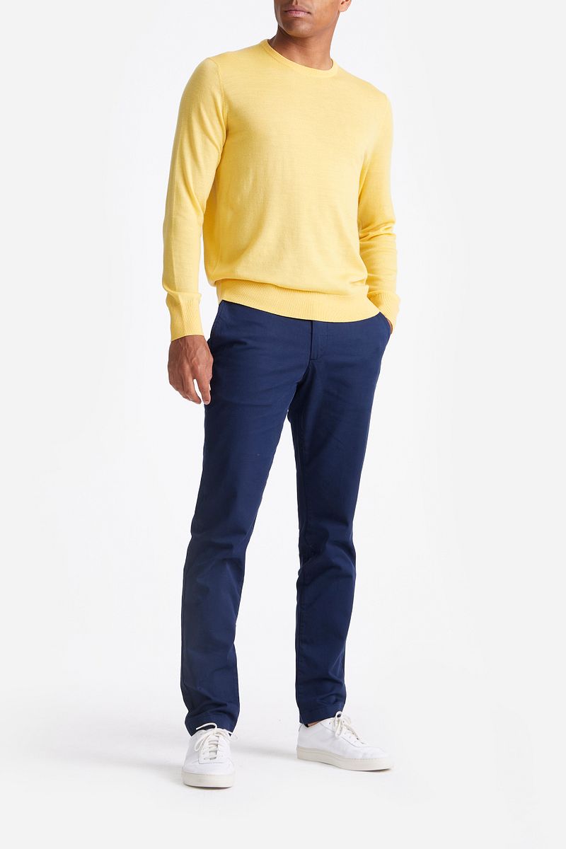 KING Essentials The John Pullover Merino Geel
