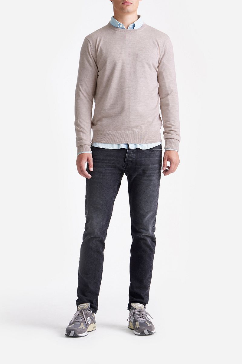KING Essentials The John Pullover Merino Greige