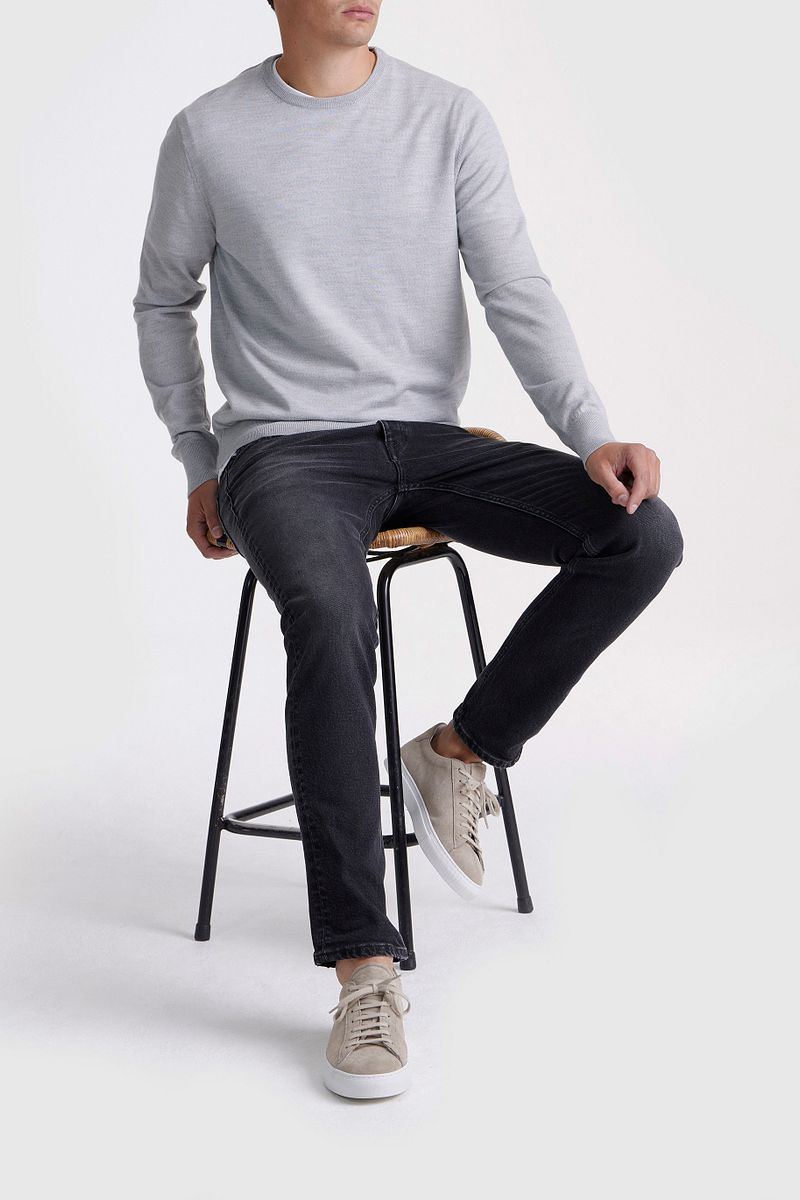 KING Essentials The John Pullover Merino Grijs