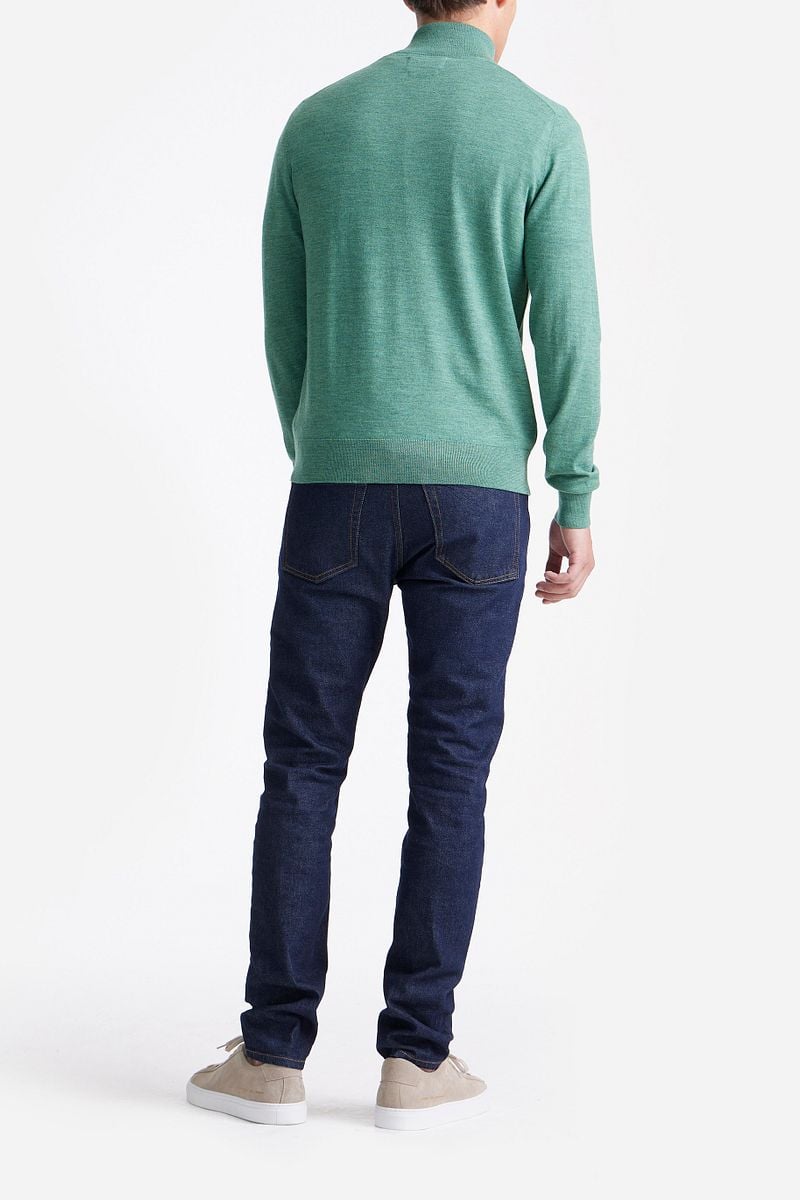 KING Essentials The Michael Half Zip Pull Merino Groen