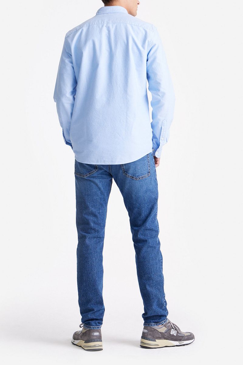 KING Essentials The Tommy Oxford Overhemd Lichtblauw