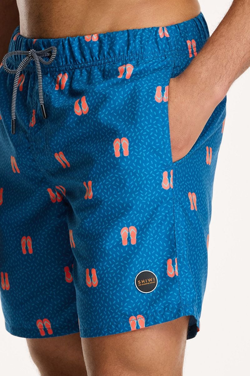 Shiwi Badeshorts Flipflops Ink Blau - Größe S günstig online kaufen