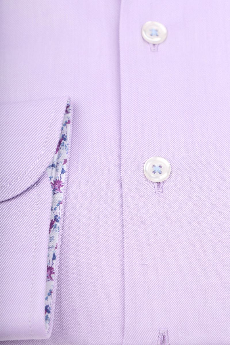 Suitable Overhemd Twill Paars