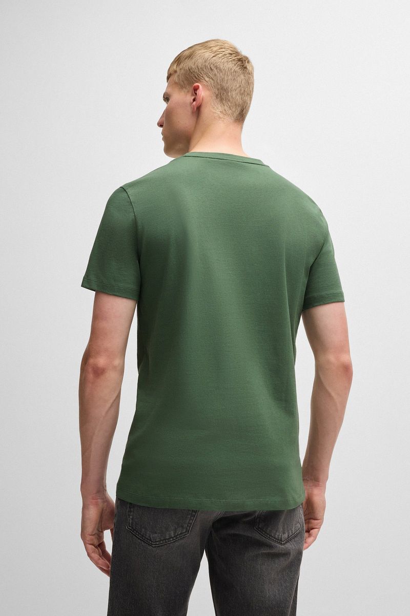 Boss T-shirt Tales Open Groen