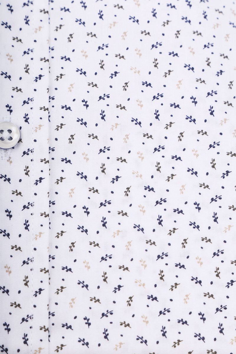 Suitable Overhemd Leaf Print wit