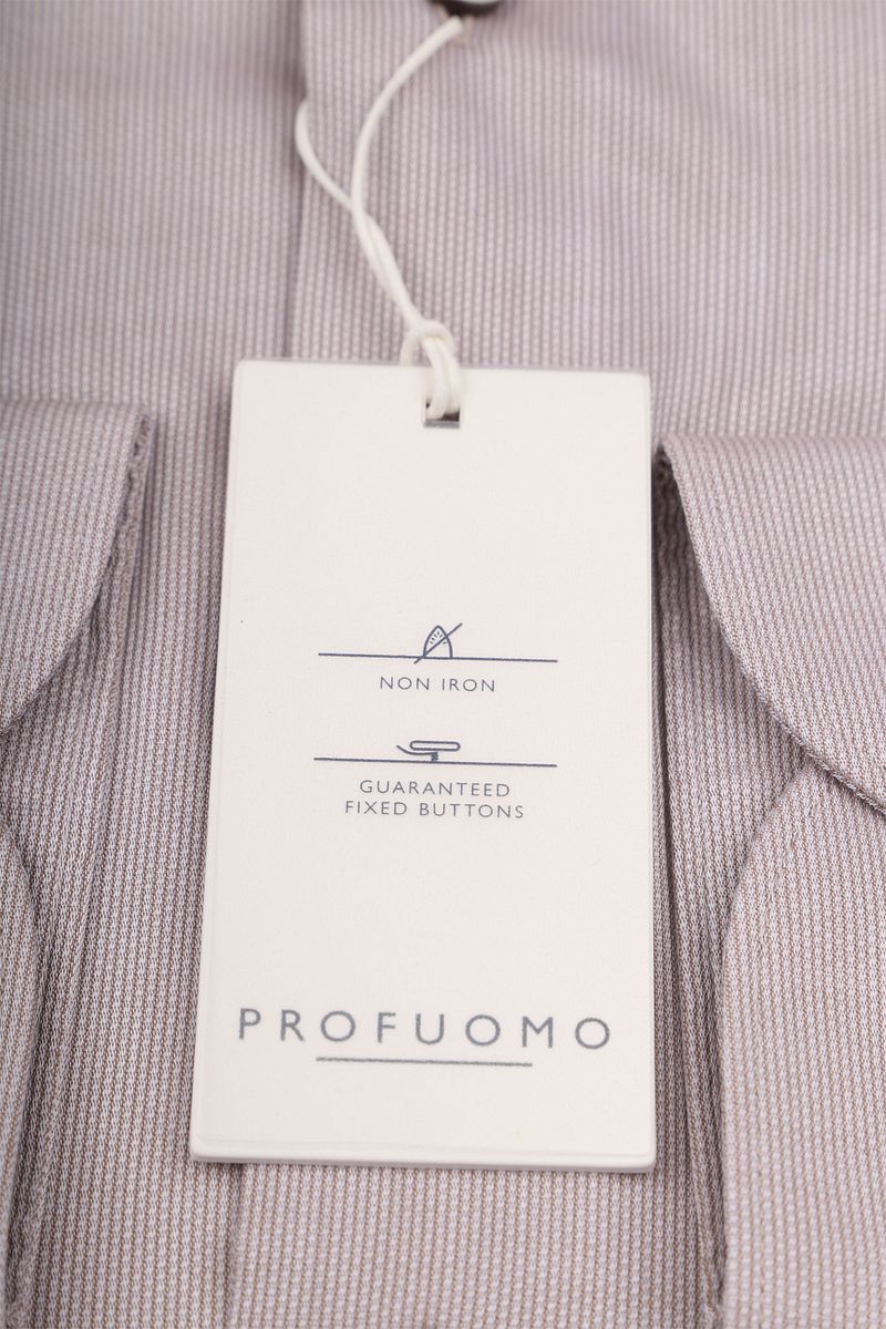 Profuomo Dobby Overhemd Beige