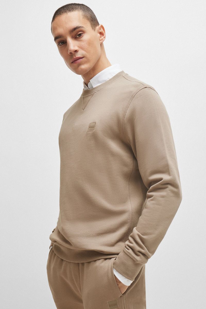 Boss Sweater Westart Lichtbruin