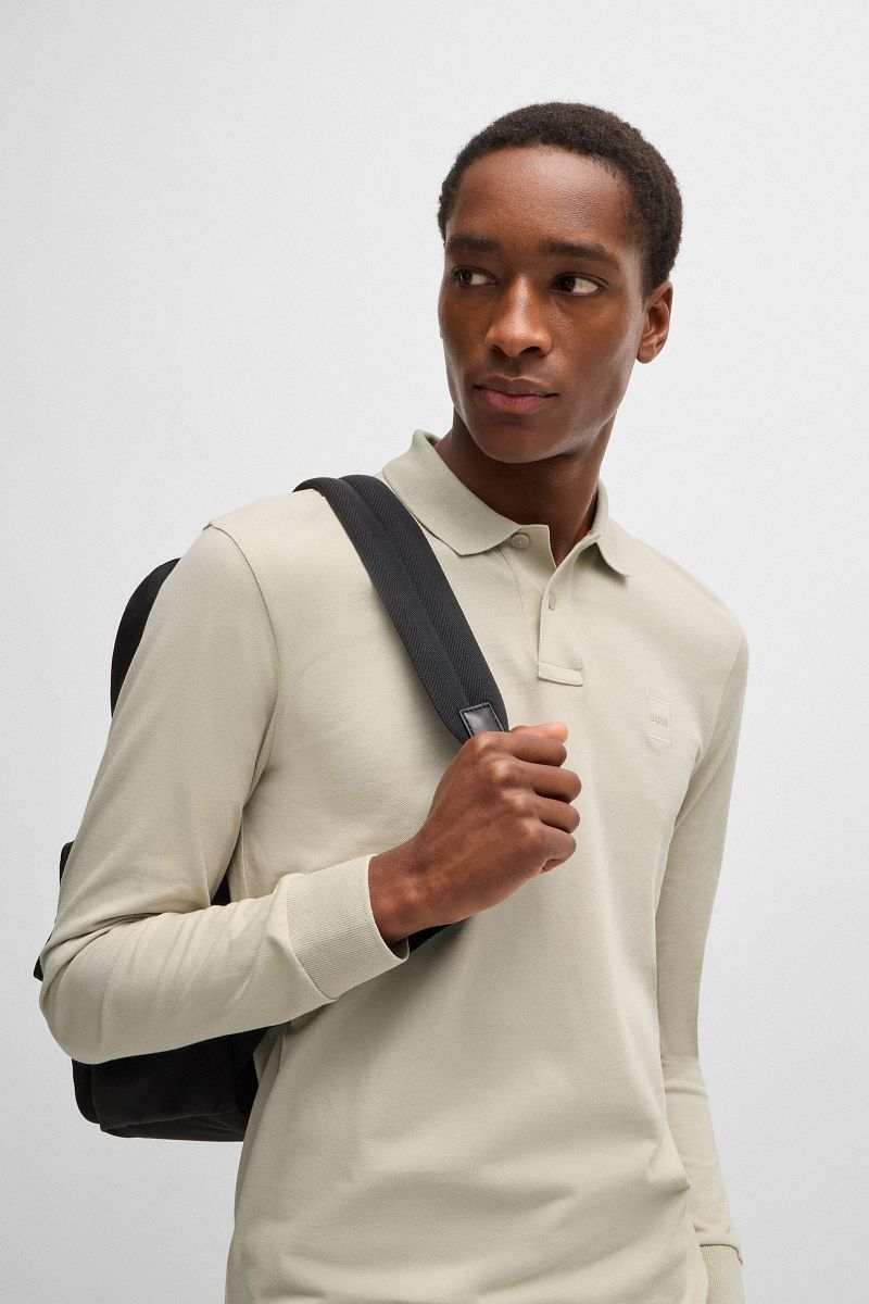 Boss Passerby Polo Ecru
