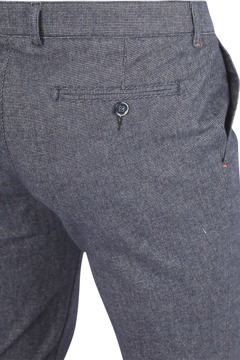 Suitable Chino Pico Pleat Navy