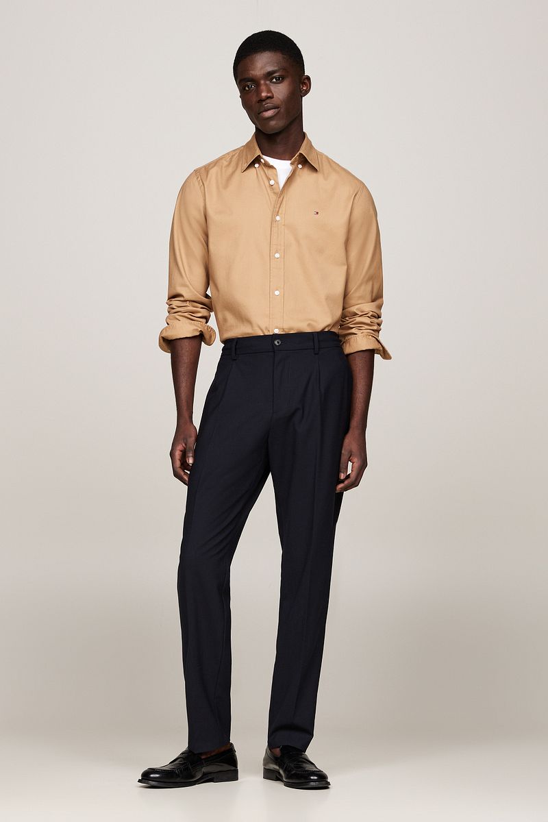 Tommy Hilfiger Overhemd Brushed Beige