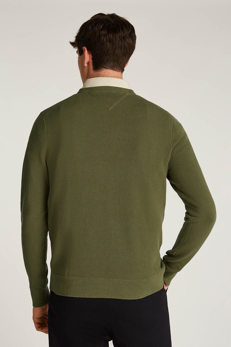 Tommy Hilfiger Sweater Essential Structure Olijfgroen