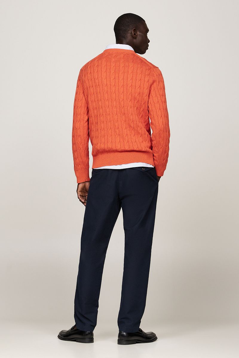 Tommy Hilfiger Pullover Cable Oranje
