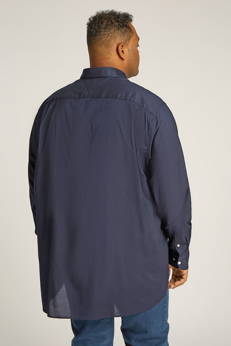 Tommy Hilfiger Big And Tall Overhemd Poplin Navy