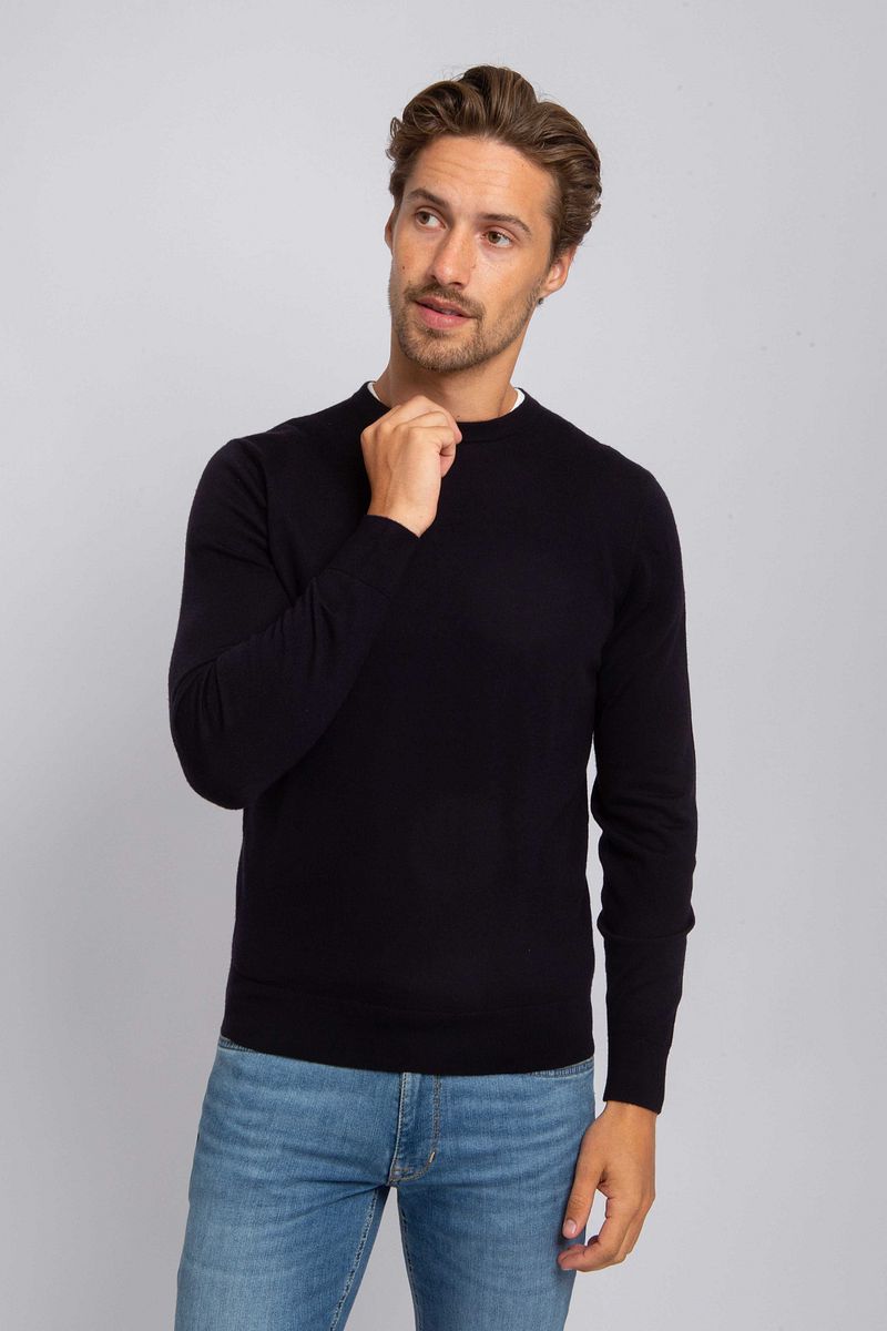 Suitable Merino Pullover Navy