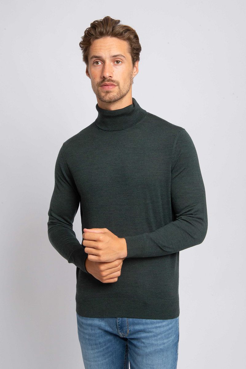 Suitable Merino Coltrui Melange Donkergroen