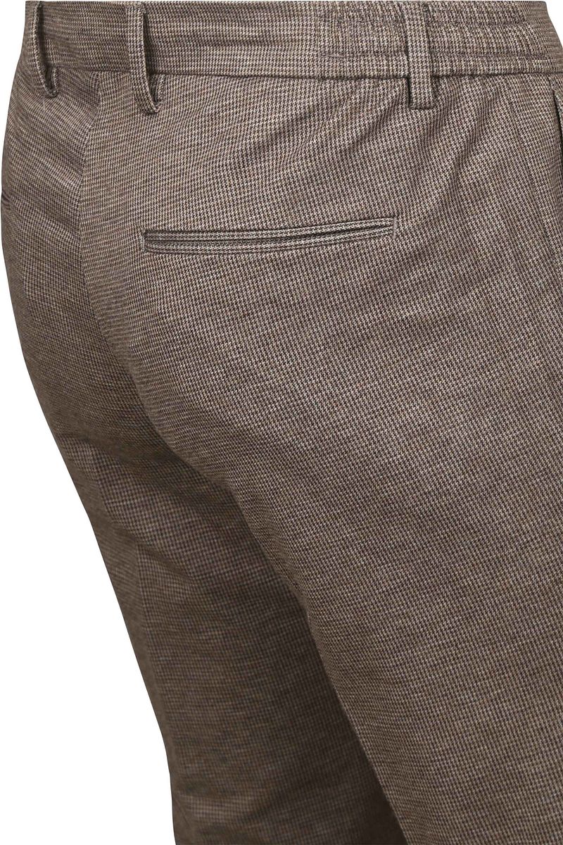 Suitable Das Pantalon Pied de Poule Bruin