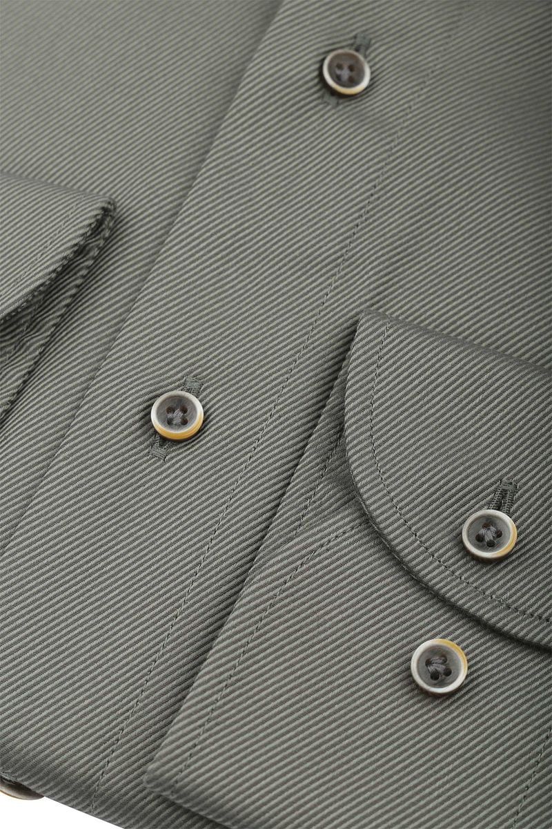 Profuomo Twill Hemd Dunkelgrün - Größe 44 günstig online kaufen