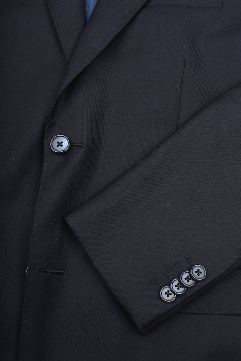 Suitable Kostuum Wol Navy