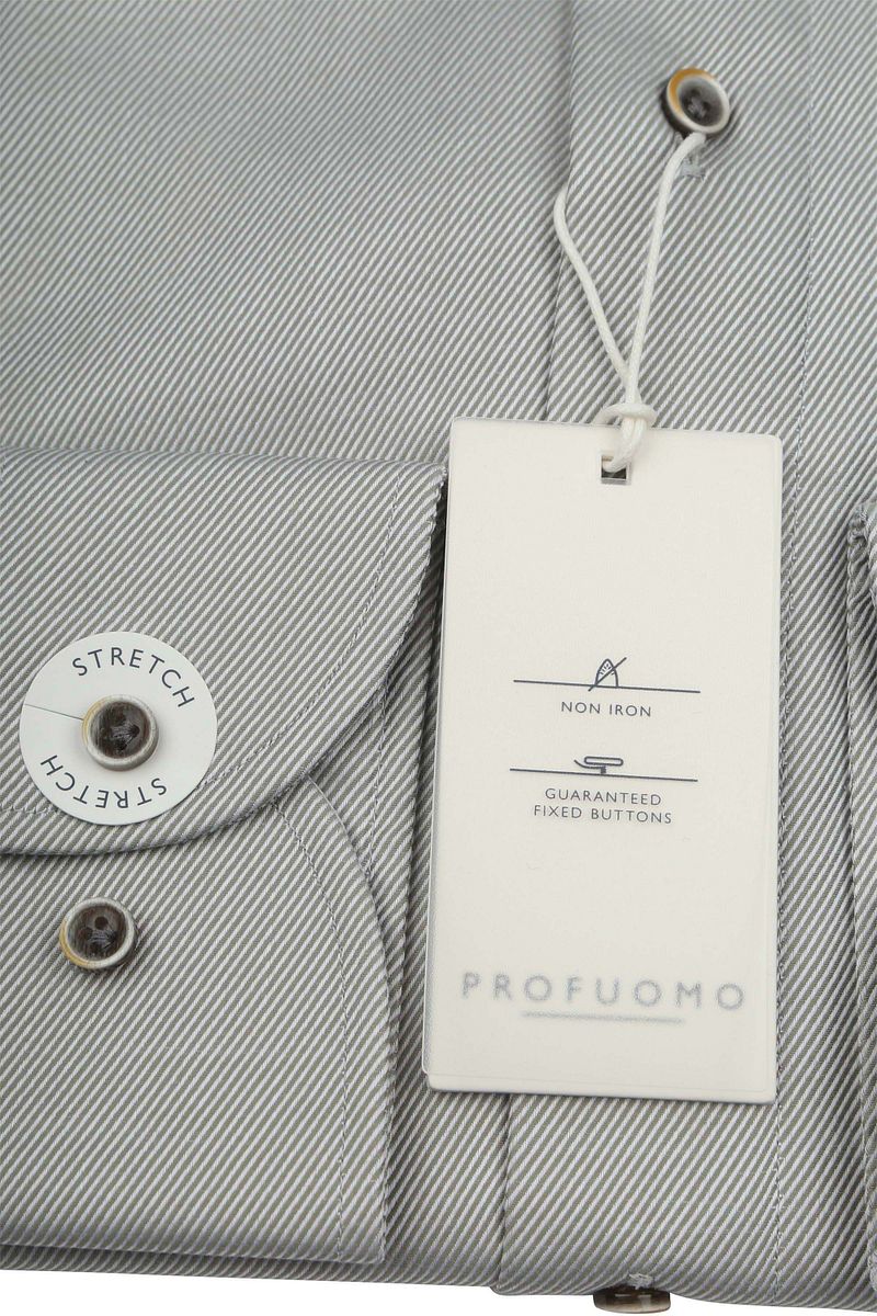 Profuomo Twill Overhemd Groen