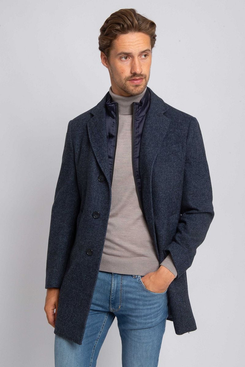 Suitable Coat Wolle Twill Dunkelblau - Größe 56 günstig online kaufen