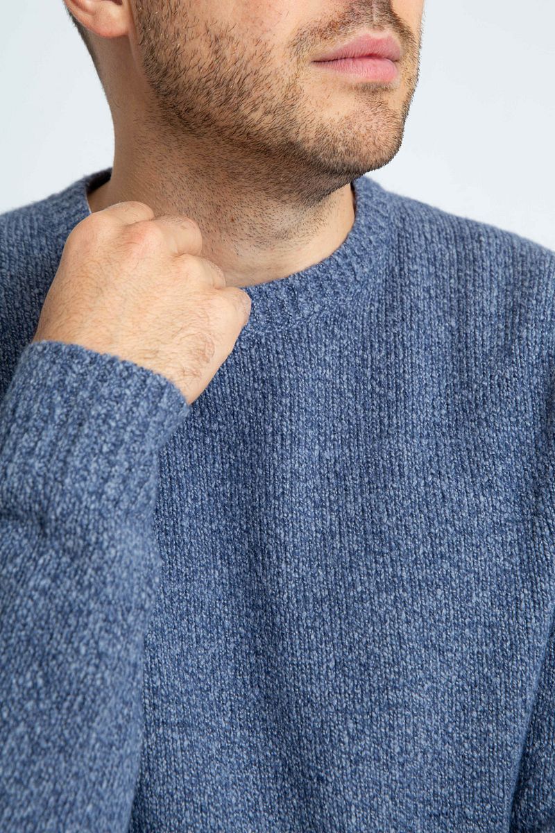 Suitable Pullover Boiled Wool Blauw