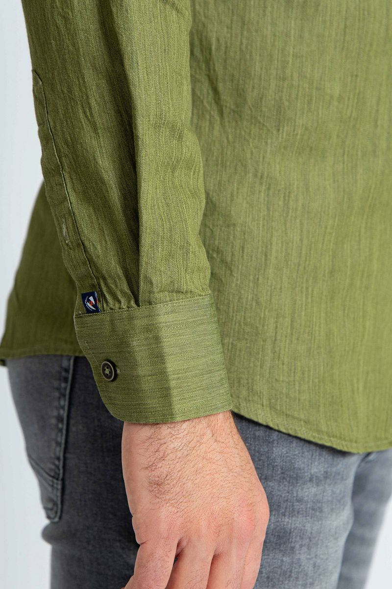 Suitable Overhemd Washed Groen