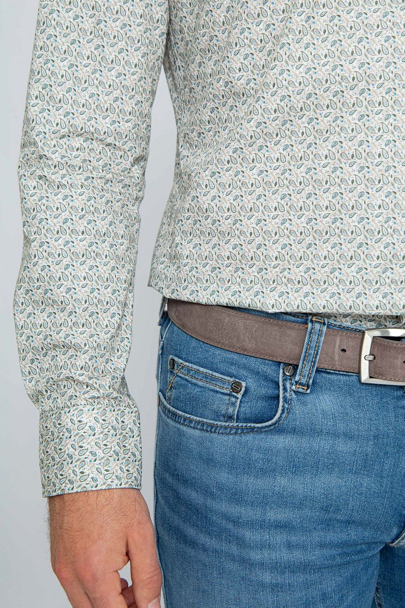 Suitable Overhemd Paisley Groen