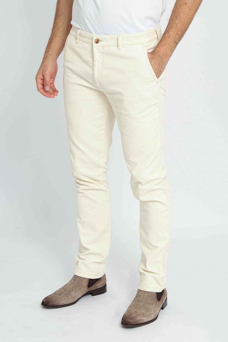 Suitable Chino Plato Corduroy Off White