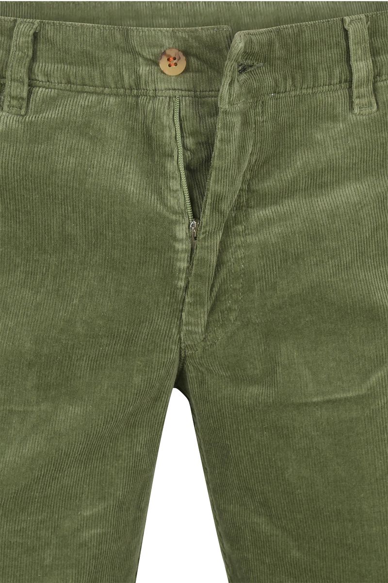 Suitable Chino Plato Corduroy Groen